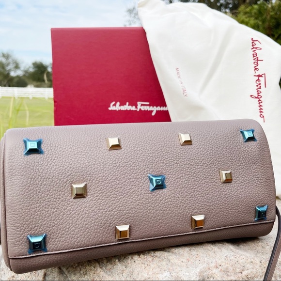 Salvatore Ferragamo Studio Bag Leather Satchel - Picture 4 of 14